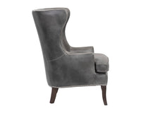 Sunpan Royalton Lounge Chair - Castillo Cream/Tobacco Tan/Overcast Grey