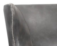 Sunpan Royalton Lounge Chair - Castillo Cream/Tobacco Tan/Overcast Grey