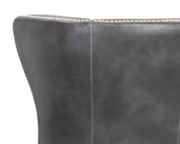 Sunpan Royalton Lounge Chair - Castillo Cream/Tobacco Tan/Overcast Grey