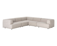 Sunpan Cairo Darren Sectional Set - Moto Stucco / Smokescreen