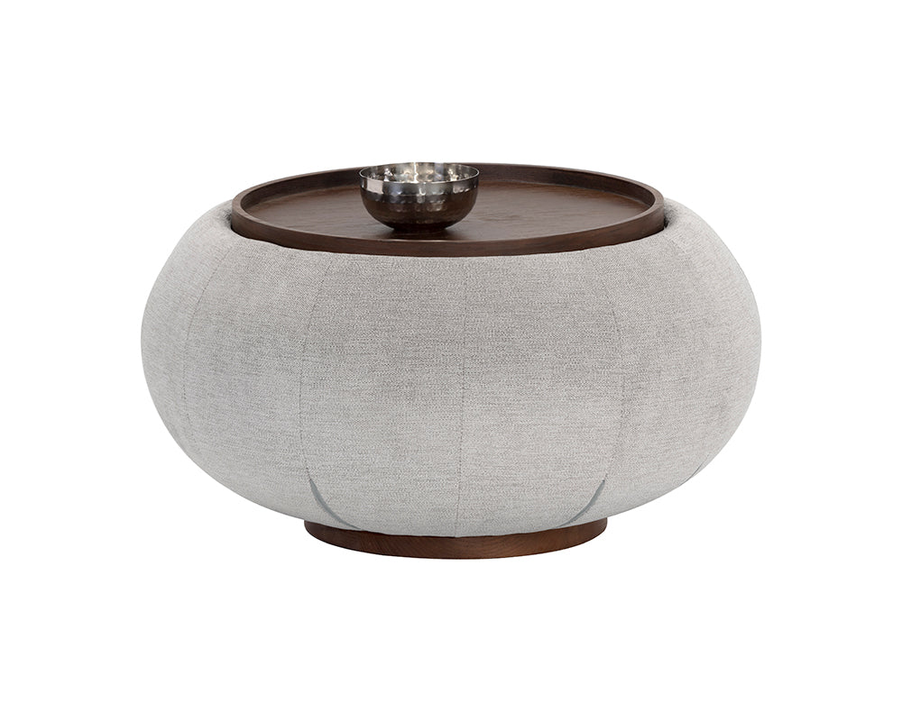 Sunpan Zenzi End Table - Bravo Black/Polo Club Stone