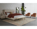Sunpan Cameron Lounge Chair In Nono Petrol / Nono Rust / Nono Shitake