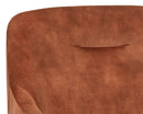 Sunpan Cameron Lounge Chair In Nono Petrol / Nono Rust / Nono Shitake