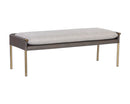 Sunpan Bellevue Bench - Abbington Black and Bravo Black / Belfast Heather Grey and Bravo Ash / Bravo Cream