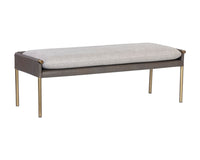 Sunpan Bellevue Bench - Abbington Black and Bravo Black / Belfast Heather Grey and Bravo Ash / Bravo Cream