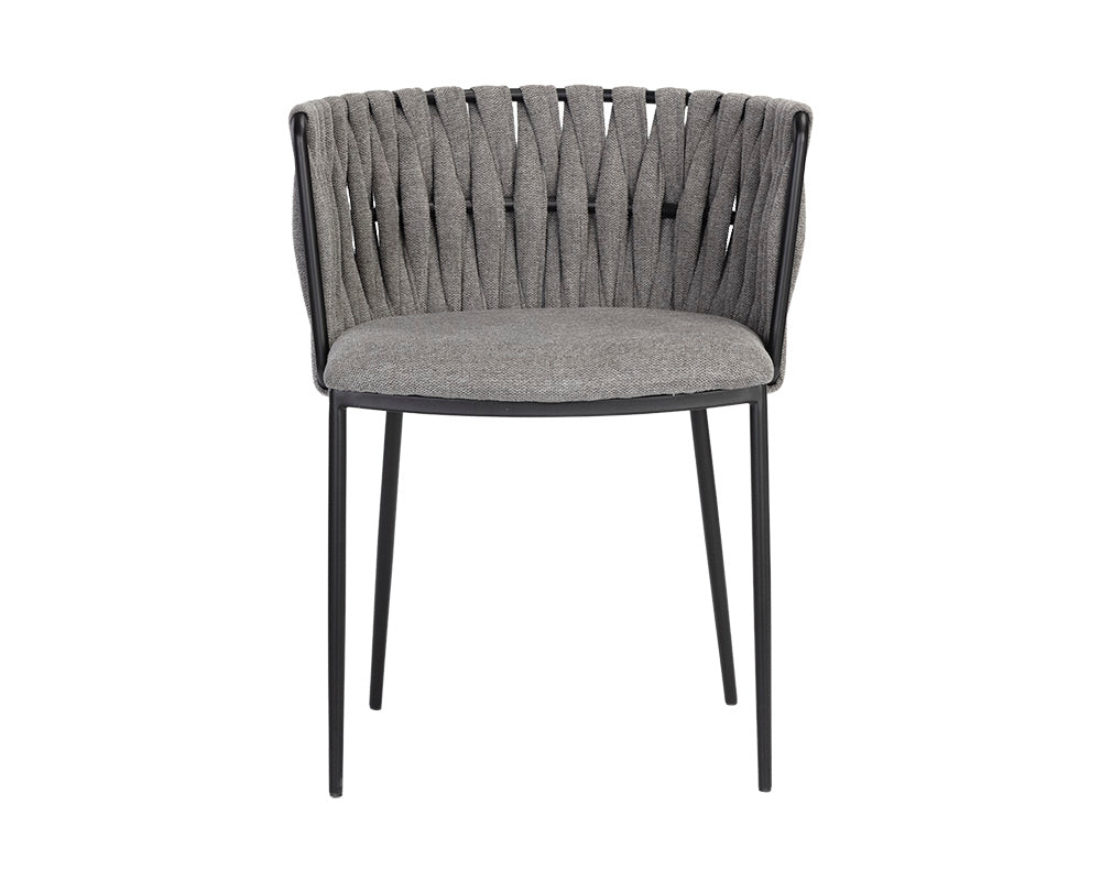 Sunpan Sarai Dining Armchair - Belfast Heather Grey/Belfast Koala Grey