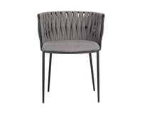 Sunpan Sarai Dining Armchair - Belfast Heather Grey/Belfast Koala Grey