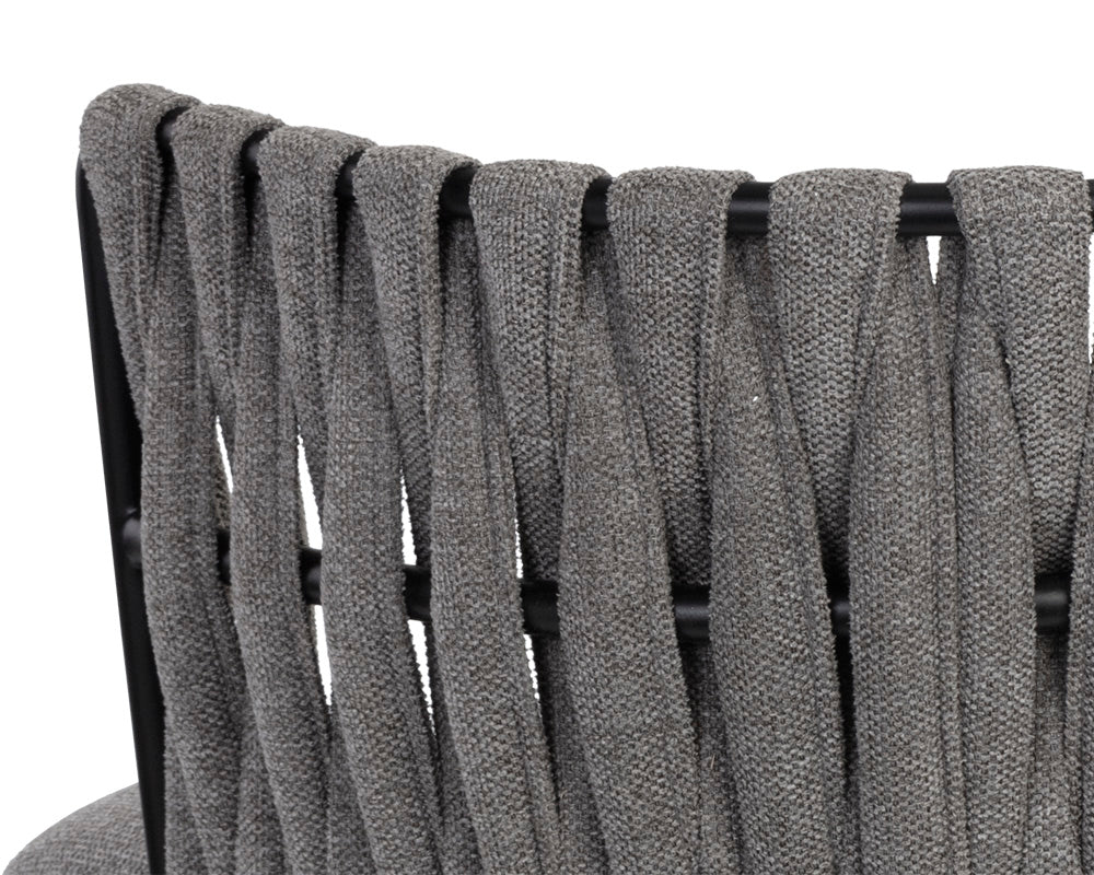 Sunpan Sarai Dining Armchair - Belfast Heather Grey/Belfast Koala Grey