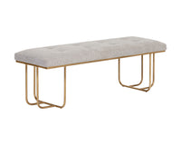 Sunpan Maverick Bench - Bravo Black / Heather Grey / Eclipse White