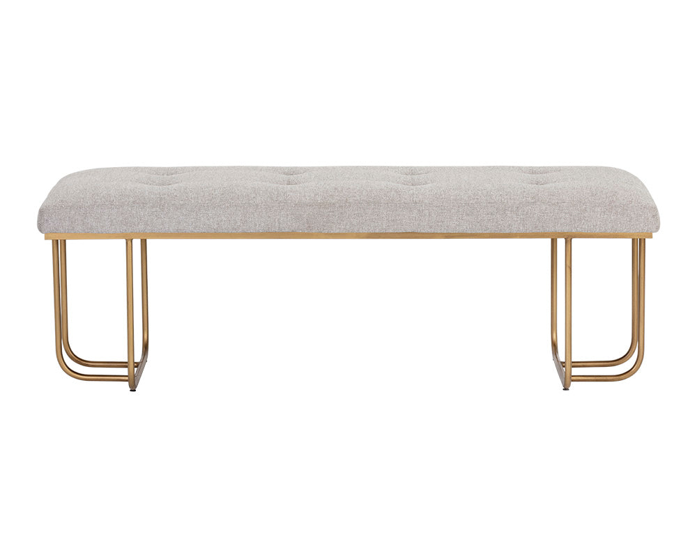 Sunpan Maverick Bench - Bravo Black / Heather Grey / Eclipse White