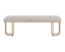 Sunpan Maverick Bench - Bravo Black / Heather Grey / Eclipse White