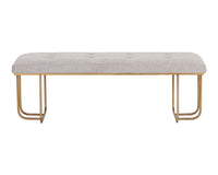 Sunpan Maverick Bench - Bravo Black / Heather Grey / Eclipse White