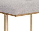 Sunpan Maverick Bench - Bravo Black / Heather Grey / Eclipse White