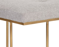 Sunpan Maverick Bench - Bravo Black / Heather Grey / Eclipse White