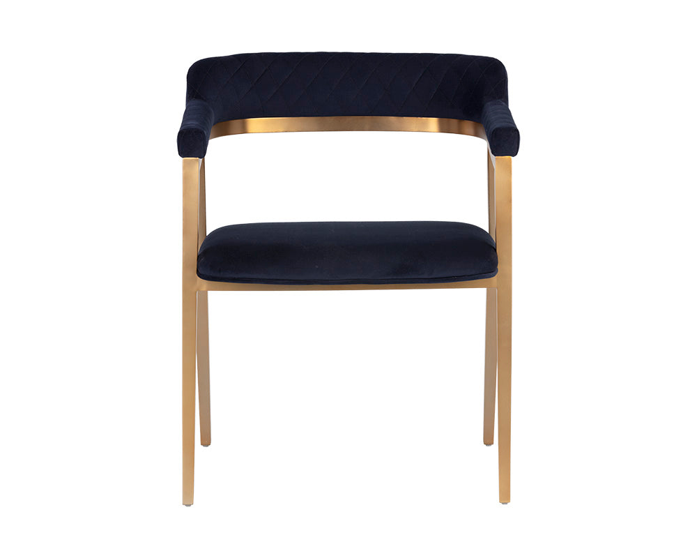 Sunpan Paisley Dining Armchair - Abbington Navy