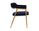 Sunpan Paisley Dining Armchair - Abbington Navy