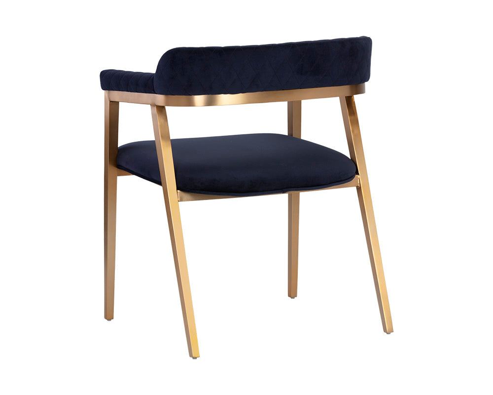 Sunpan Paisley Dining Armchair - Abbington Navy