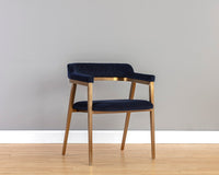 Sunpan Paisley Dining Armchair - Abbington Navy