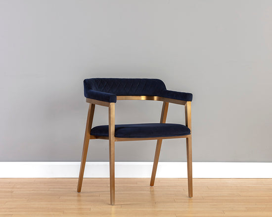 Sunpan Paisley Dining Armchair - Abbington Navy