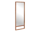 Sunpan Bridgeport Floor Mirror in Dark Brown/Natural