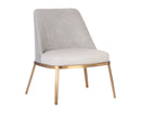 Sunpan Dover Lounge Chair - Bravo Portabella And Sparrow Grey/Napa Stone And Polo Club Stone