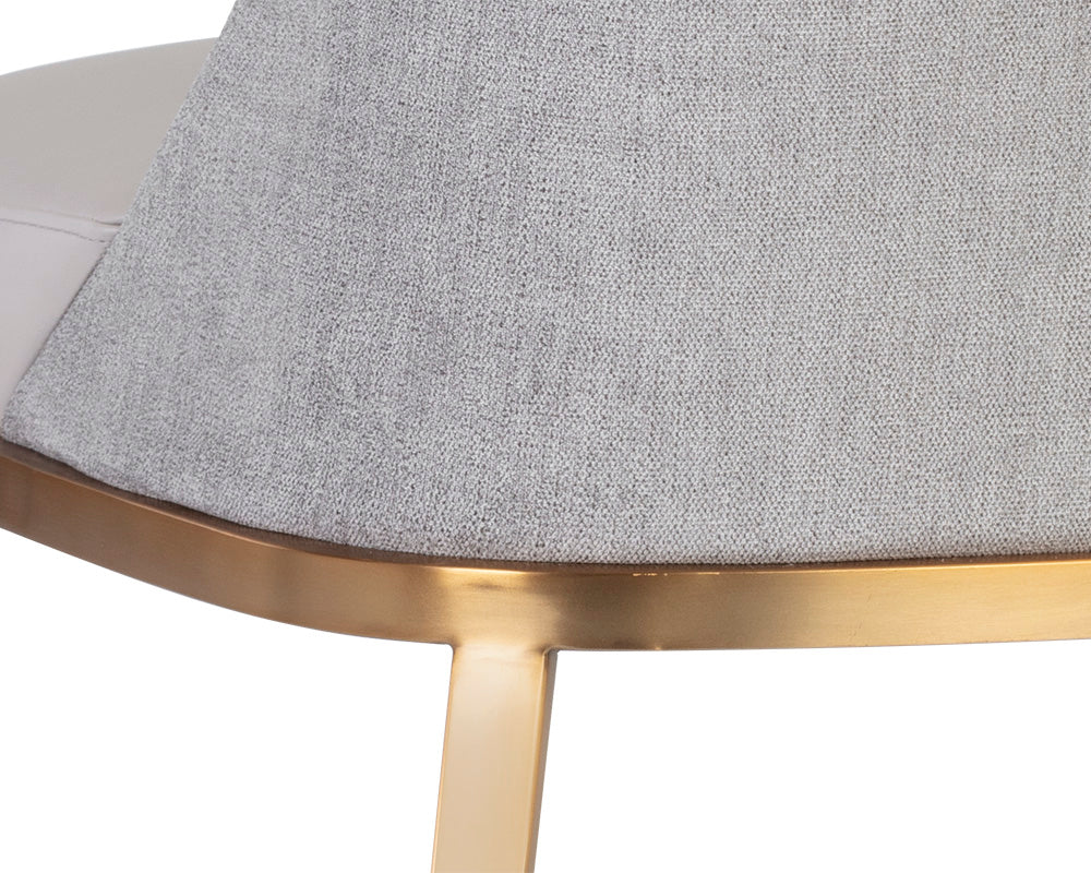 Sunpan Dover Lounge Chair - Bravo Portabella And Sparrow Grey/Napa Stone And Polo Club Stone