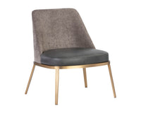 Sunpan Dover Lounge Chair - Bravo Portabella And Sparrow Grey/Napa Stone And Polo Club Stone
