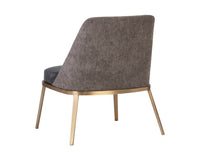 Sunpan Dover Lounge Chair - Bravo Portabella And Sparrow Grey/Napa Stone And Polo Club Stone