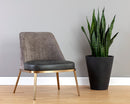 Sunpan Dover Lounge Chair - Bravo Portabella And Sparrow Grey/Napa Stone And Polo Club Stone