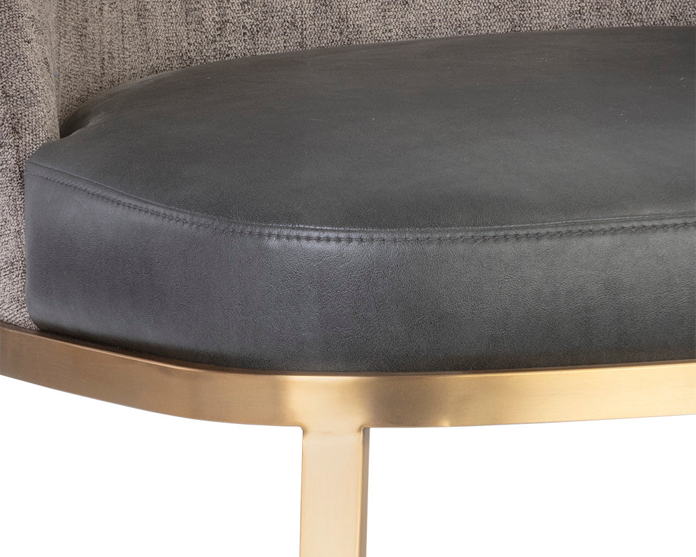 Sunpan Dover Lounge Chair - Bravo Portabella And Sparrow Grey/Napa Stone And Polo Club Stone