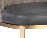 Sunpan Dover Lounge Chair - Bravo Portabella And Sparrow Grey/Napa Stone And Polo Club Stone