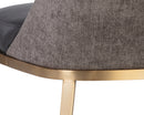 Sunpan Dover Lounge Chair - Bravo Portabella And Sparrow Grey/Napa Stone And Polo Club Stone