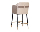 Sunpan Carter Counter Stool - Napa Beige And Napa Tan/Napa Black And Napa Cognac