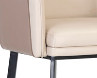 Sunpan Carter Counter Stool - Napa Beige And Napa Tan/Napa Black And Napa Cognac