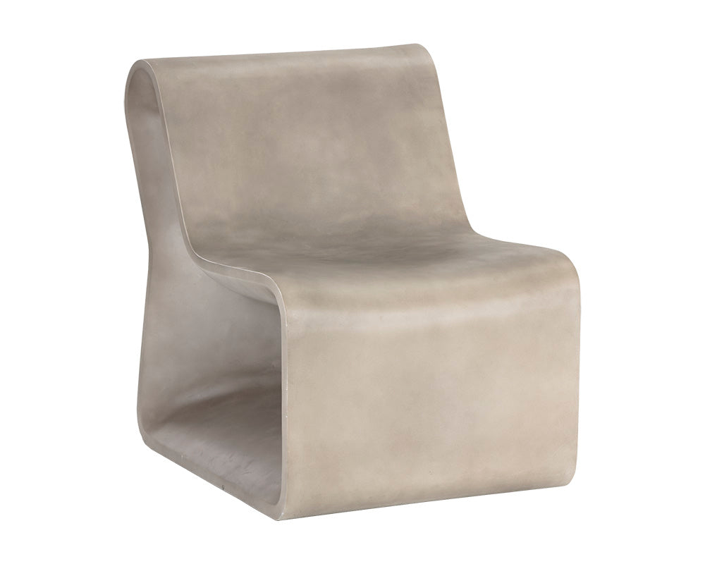 Sunpan Odyssey Lounge Chair In Grey/White