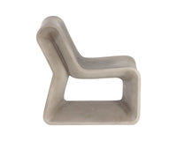 Sunpan Odyssey Lounge Chair In Grey/White