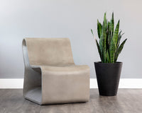 Sunpan Odyssey Lounge Chair In Grey/White