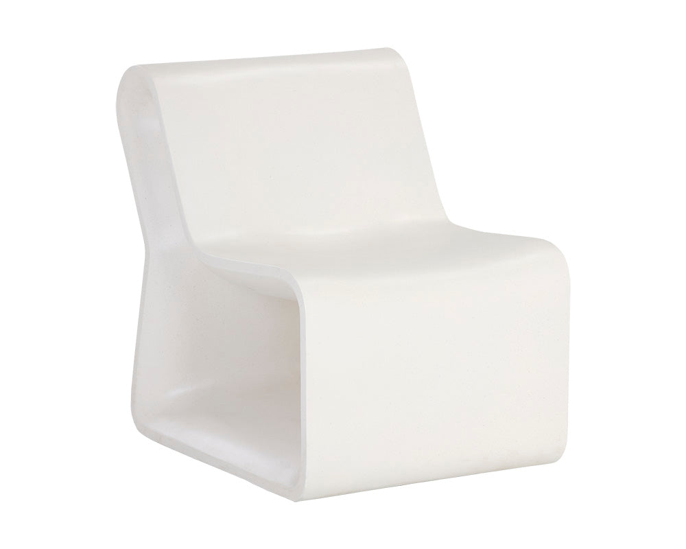 Sunpan Odyssey Lounge Chair In Grey/White