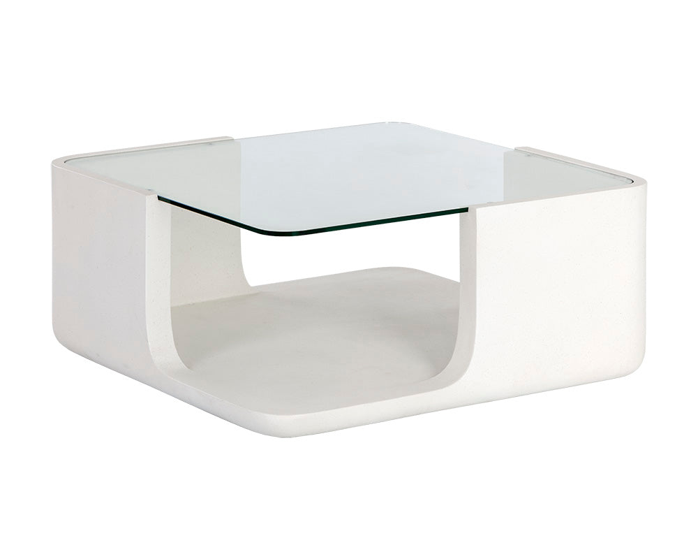 Sunpan Odis Coffee Table, Grey / White