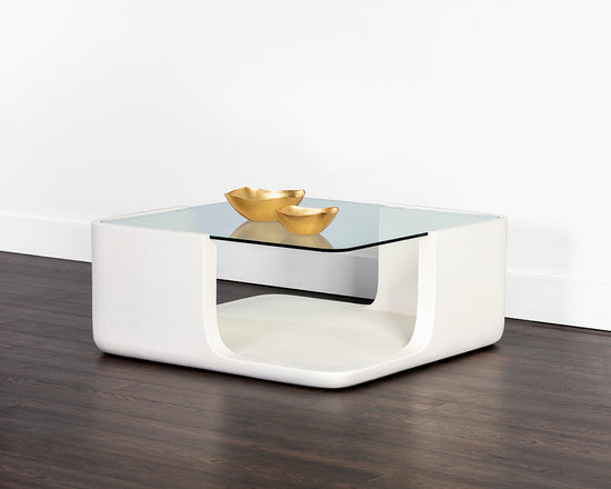 Sunpan Odis Coffee Table, Grey / White