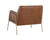 Sunpan Cybil Lounge Chair in Vintage Caramel Leather