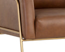 Sunpan Cybil Lounge Chair in Vintage Caramel Leather