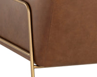 Sunpan Cybil Lounge Chair in Vintage Caramel Leather