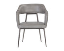 Sunpan Kenny Dining Armchair - Bravo Black/Metal