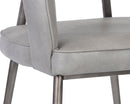 Sunpan Kenny Dining Armchair - Bravo Black/Metal