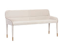 Sunpan Cortland Banquette in Belfast Oatmeal