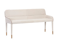 Sunpan Cortland Banquette in Belfast Oatmeal