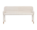 Sunpan Cortland Banquette in Belfast Oatmeal