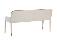 Sunpan Cortland Banquette in Belfast Oatmeal