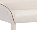 Sunpan Cortland Banquette in Belfast Oatmeal